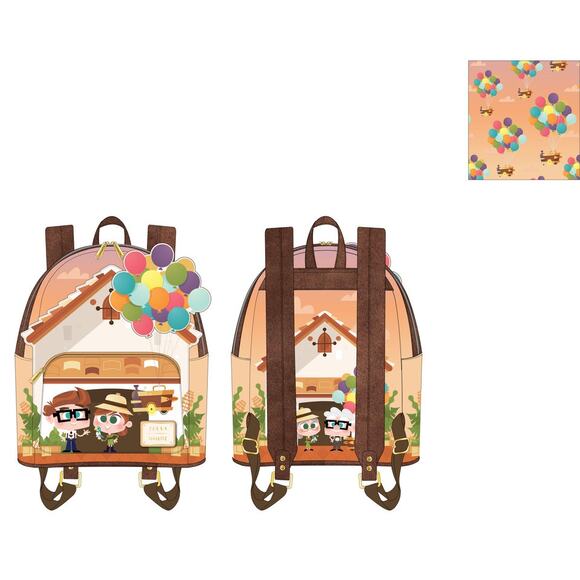 Loungefly Pixar Up Working Buddies Mini + Wallet